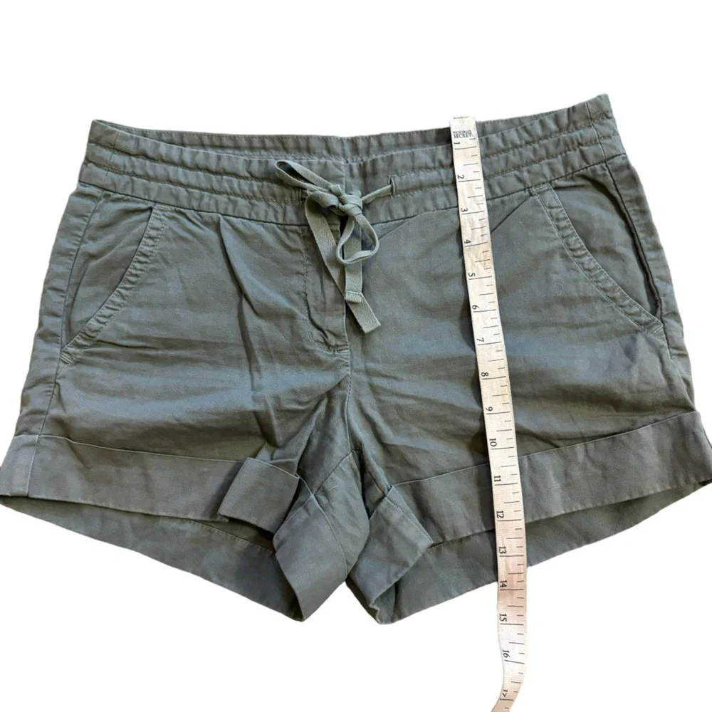 J. Crew Lenin Cotton Brown Shorts Women’s Size 4 Preppy Beach Casual Simmer